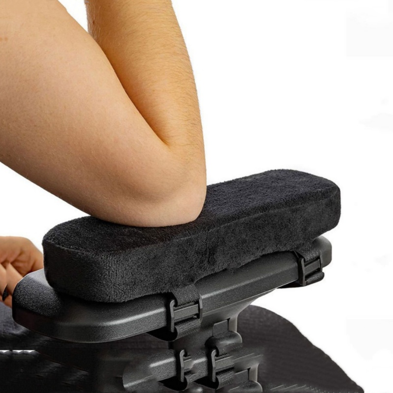 Visitor Chair Padded - オフィスチェア用メモリーフォームアームレストパッド、肘サポートクッション、腕の圧力を軽減するためのホームユニバーサルフィットカバー、デスクチェア用