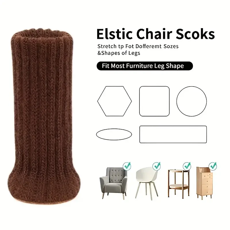 Visitor Chair Padded - 滑り止めレッグソックス,厚手のキャップ,家具カバーセット,4個,8個,16個