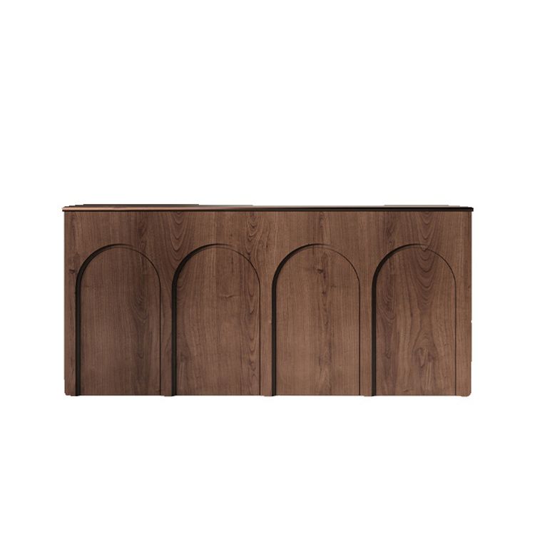 Office Furniture Brands - カスタムヴィンテージ黒木製小型オフィス受付デスクモダンスタイルRuiTongブランド業務用家具江西カスタマイズ