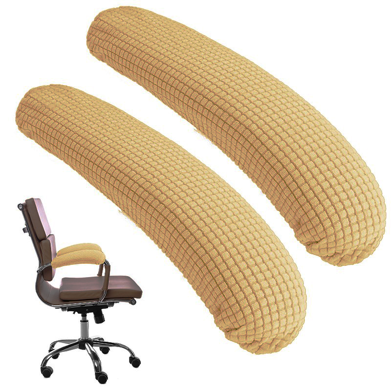 Visitor Chair Padded - 2 個オフィスチェアアームレストカバーオフィス取り外し可能なアームレストカバーチェアアームパッド洗える肘サポート前腕リリーフ