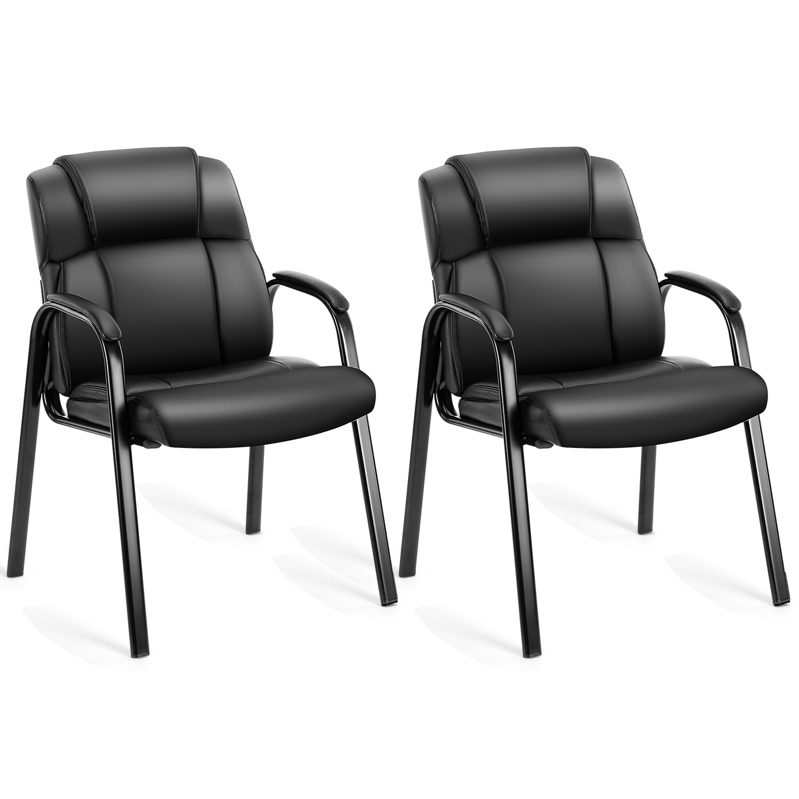 Jhk-革張りのアームチェア,調節可能なアームレスト付きゲス - Visitor Chair Padded のレビューと価格