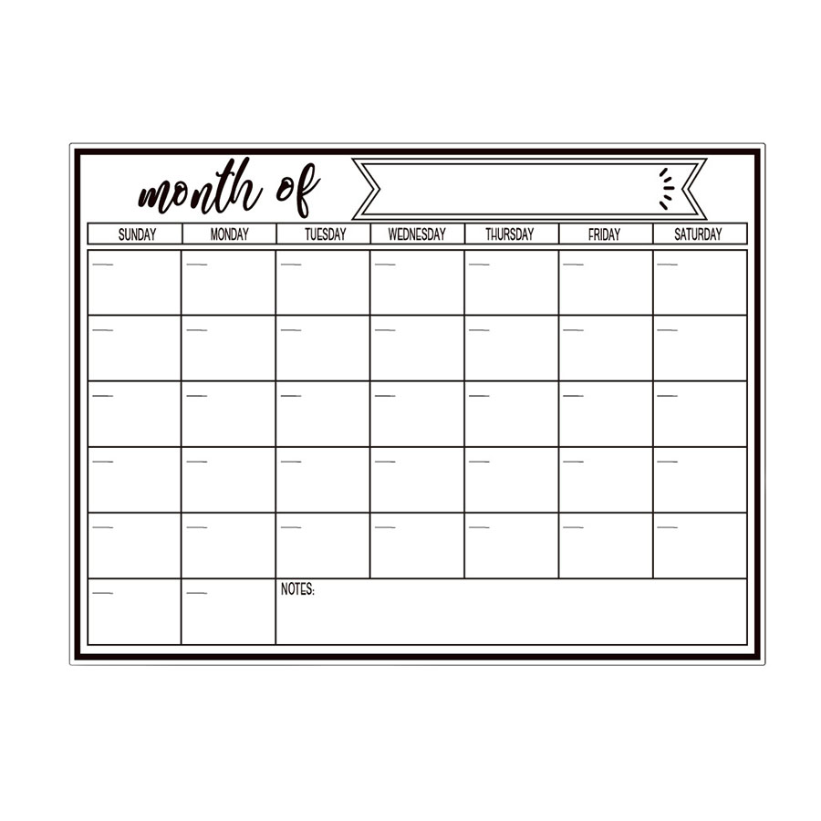冷蔵庫用磁気ホワイトボードステッカー、週間・月間プランナーカ - Magnetic Whiteboard Calendar のレビューと価格