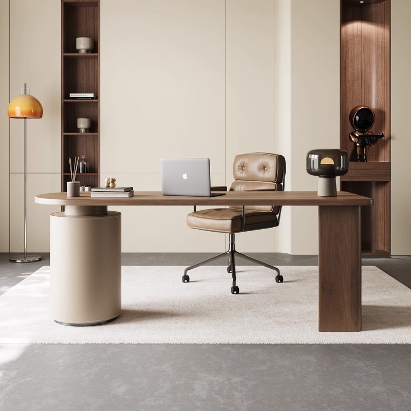 フランスのレトロスタイルの本棚付きデスクと椅子の組み合わせ、 - Office Furniture Com のレビューと価格