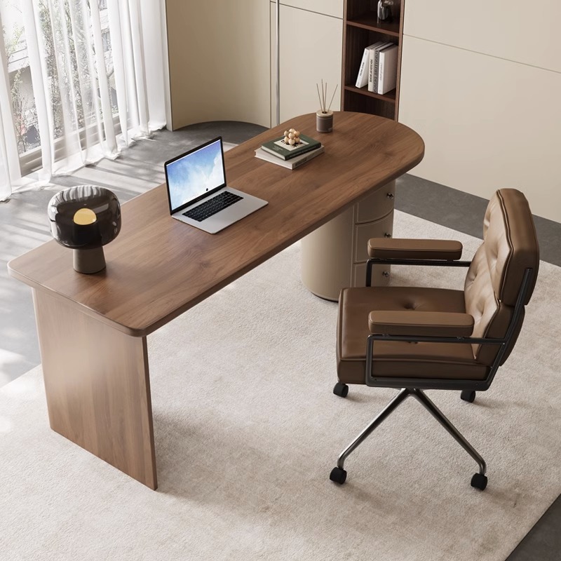 フランスのレトロスタイルの本棚付きデスクと椅子の組み合わせ、 - Office Furniture Com のレビューと価格