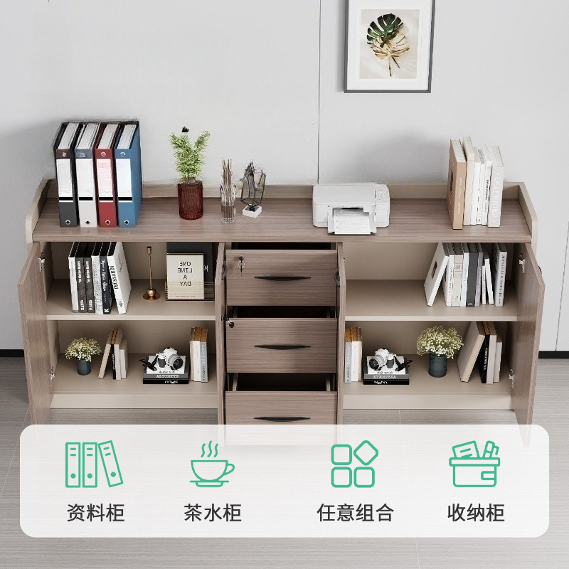 F*-モダン木製ローオフィス収納キャビネット、業務用オフィス - Credenza Office Storage のレビューと価格