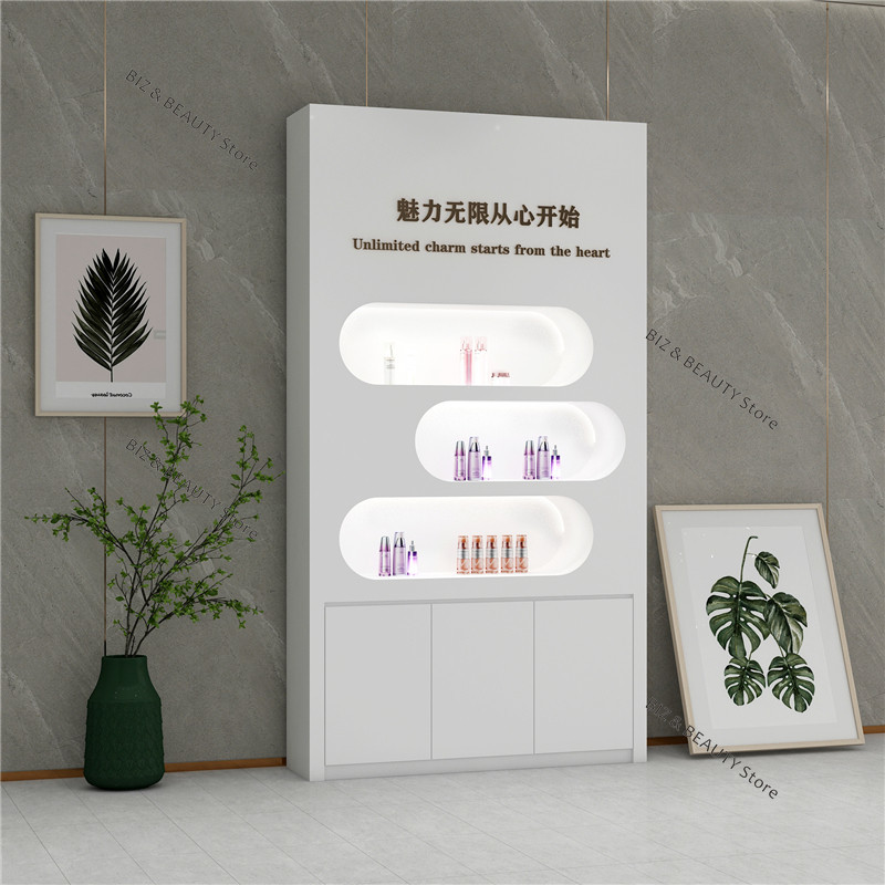 カスタムハイグロスラッカー化粧品ディスプレイキャビネット - - Office Furniture Images のレビューと価格