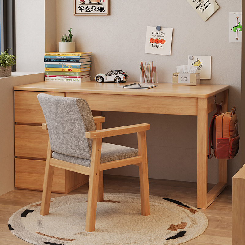 引き出し付きオフィス家具、2段引き出し、モダンオーク無垢材家 - Office Furniture And Equipment のレビューと価格
