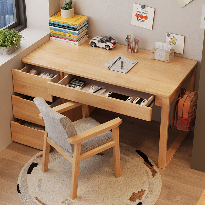 引き出し付きオフィス家具、2段引き出し、モダンオーク無垢材家 - Office Furniture And Equipment のレビューと価格