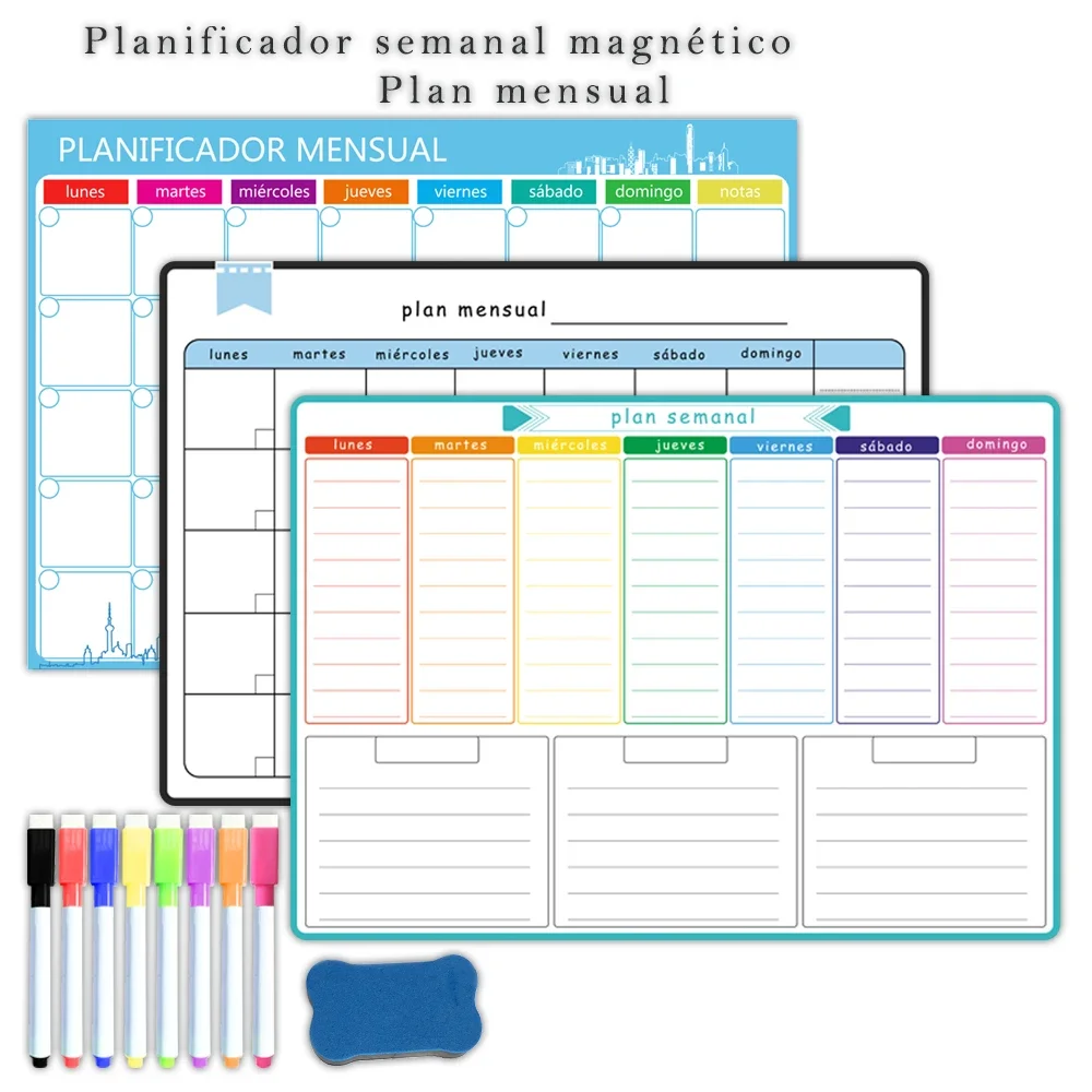 A3サイズ マグネット式ウィークリー＆マンスリープランナー： - Magnetic Whiteboard Calendar のレビューと価格