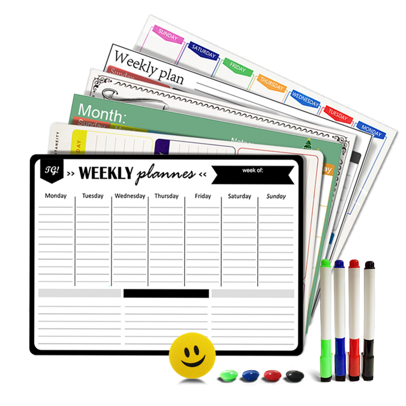 A3 磁気ウィークリー & マンスリー プランナー ホワイト - Magnetic Whiteboard Calendar のレビューと価格