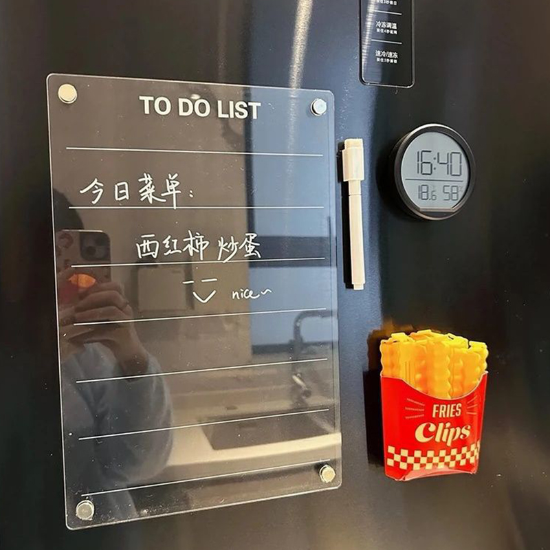 ファッションアクリル冷蔵庫マグネットカレンダーボード磁気手書 - Magnetic Whiteboard Calendar のレビューと価格