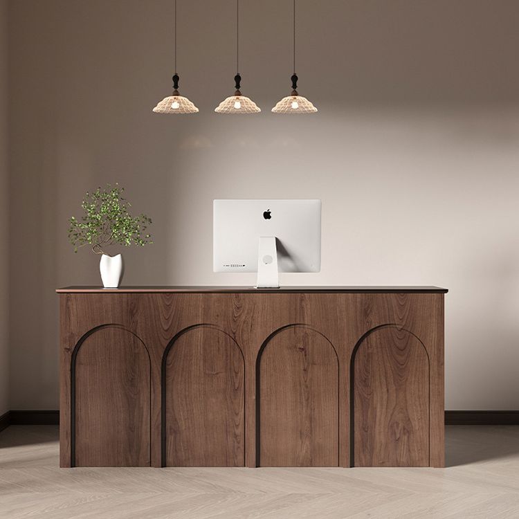 カスタムヴィンテージ黒木製小型オフィス受付デスクモダンスタイ - Office Furniture Brands のレビューと価格
