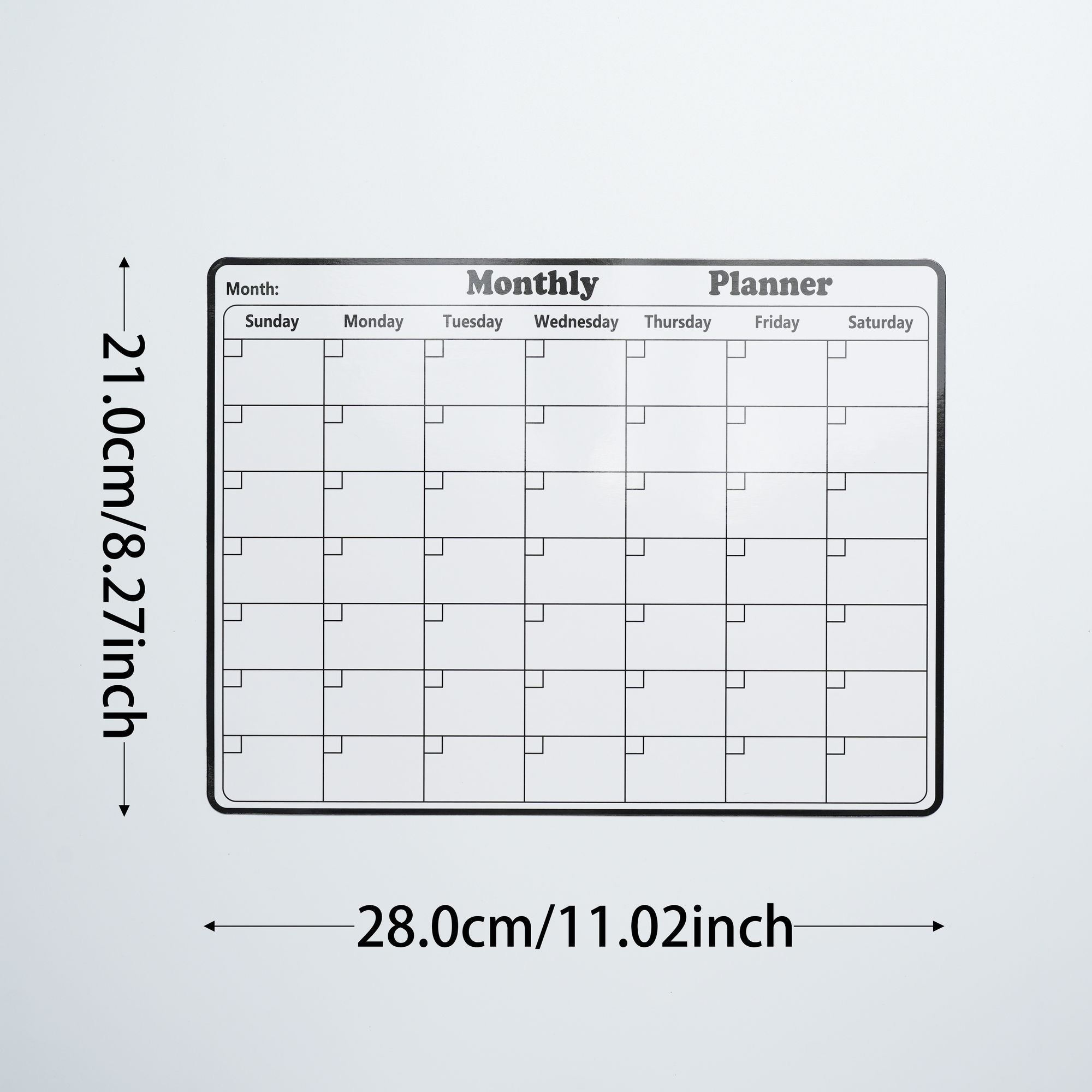 5 ピース/セット静電壁プランナー - 磁気ホワイトボードス - Magnetic Whiteboard Calendar のレビューと価格
