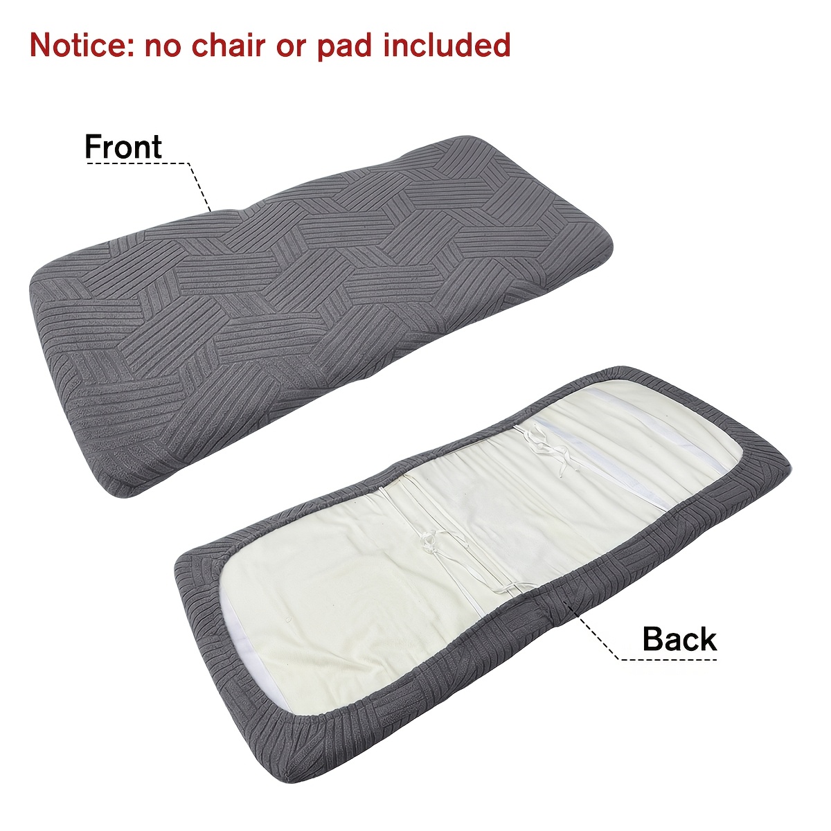1Pc ジャカードポアンチェアパッドスリップカバー弾性バンド - Visitor Chair Padded のレビューと価格