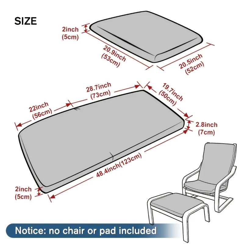 1PC ジャカード椅子カバーラウンジポアン椅子パッドスリップ - Visitor Chair Padded のレビューと価格