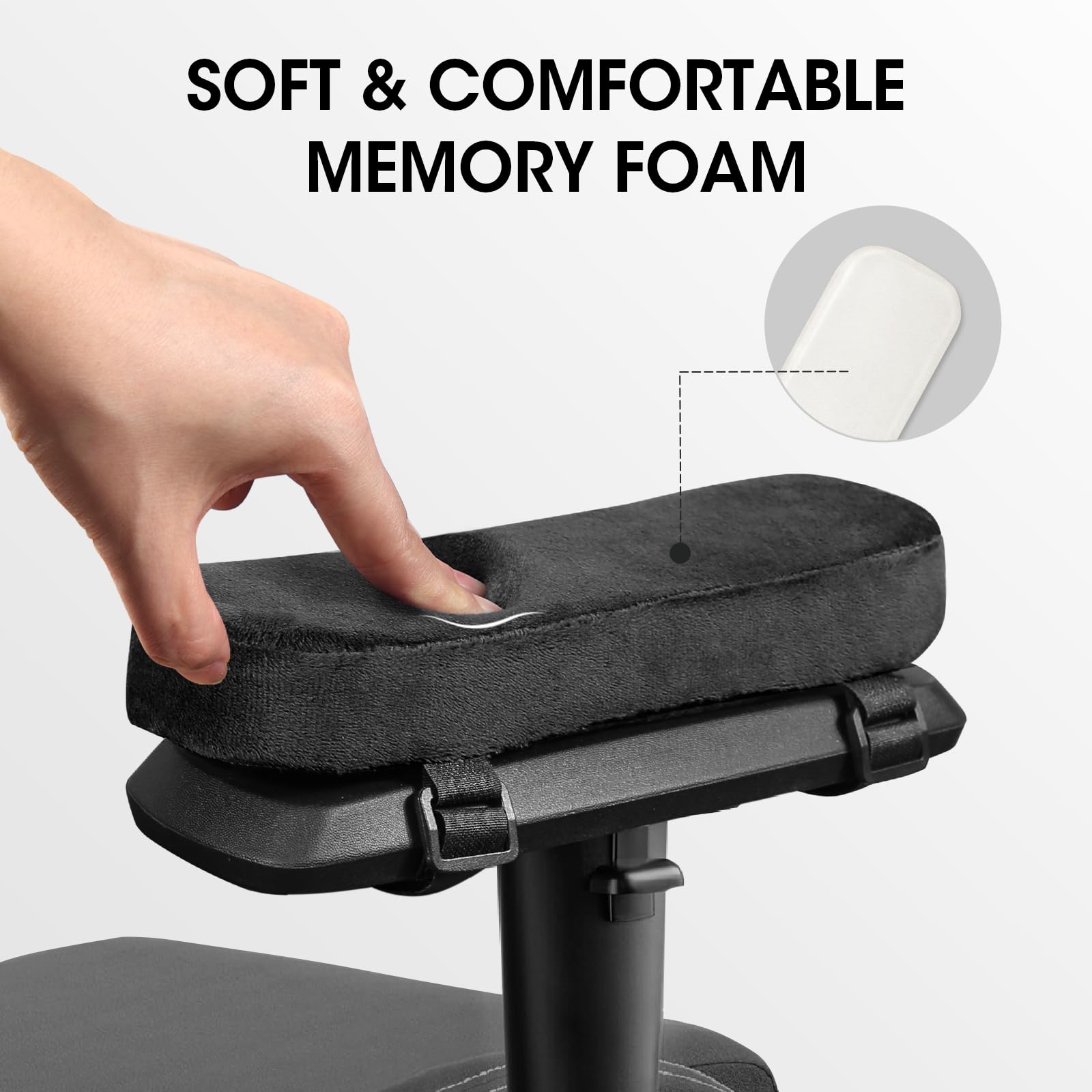 2/4/8 個椅子アームレストパッド低反発肘枕ホームオフィス - Visitor Chair Padded のレビューと価格